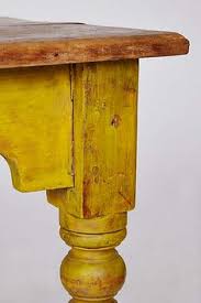 Gorgeous Yellow Table Leg From Anthropologie Yellow Painted Furniture Yellow Distressed Furniture Yellow Furniture
