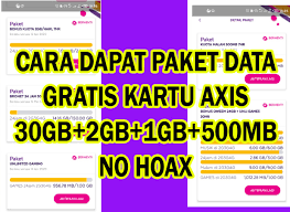 Cara ini sudah saya coba sendiri, jika anda juga ingin mencobanya juga silahkan cobain salah satu atau semua caranya. Axis Memberikan Gratis 2gb 500 Mb 1gb 30gb Gratis Hanya Dengan Mengisi Paket Data