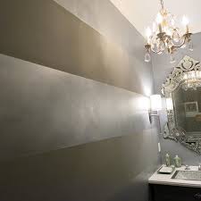 Fine Decorative Paintings Metallic Paint Walls Decor Striped Walls