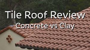 Clay roof tiles are very popular as they create an attractive mediterranean look. Tile Roof Review Concrete Vs Clay Youtube
