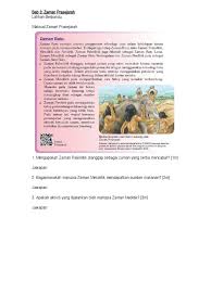 Perubahan dari food gathering (mengumpulkan makanan) jadi food producing (menghasilkan makanan sendiri), lalu pola tempat tinggal. T1 Latihan Berpandu