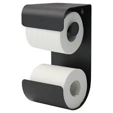 sealskin brix toiletrolhouder metaal zwart toilette noire distributeur papier toilette porte papier wc