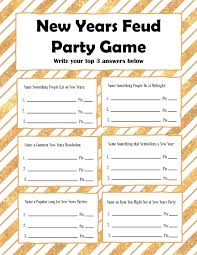 Family fortunes is a british television game show based on the american game show family feud.the programme ran on itv from 6 january 1980 to 30 december 2002. New Years Eve Family Feud Party Game Free Printable My Uncommon Slice Of Suburbia