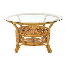 Needed two small side tables with glass top and second shelf. Round Rattan Coffee Table Bamboo Coffee Table Wicker Coffee Table Glass Table
