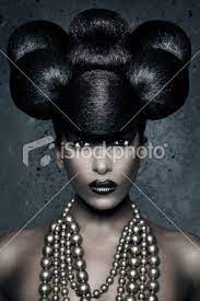 Beautiful African Woman With Stunning Make Up And Extreme Hair Artistic Hair Extreme Hair Avant Garde Hair