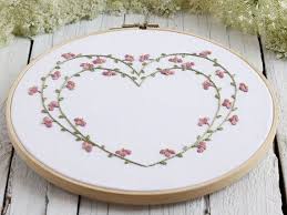 This is not a kit. Floral Hand Embroidery Patterns Heart Embroidery Pdf Diy Wedding Gift In 2021 Hand Embroidery Patterns Flowers Hand Embroidery Patterns Hand Embroidery Patterns Free
