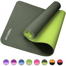 Arteesol Yoga Mat Non Slip Tpe Exercise Mat Eco Friendly High Density All Purpose Fitness Mat In 2020 Mat Exercises Yoga Mat Floor Workouts