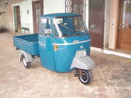 The Piaggio Ape Is A Three Wheeled Vehicle Produced By Piaggio Since 1948 It Is A True Italian Symbol Unique In The World Its Engine Vintage Posters Vintage