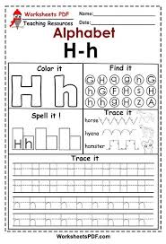 Abcs dashed letters alphabet writing practice worksheet | student. Letter H H Activities Free Printables Worksheets Pdf