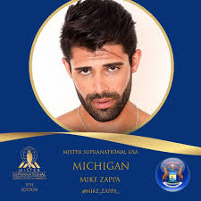Mike Zappa is our new Mister Supranational USA Michigan. He works as an  Aerospace Engineer as well as a Personal Trainer and Model. Mike currently  lives in San Diego CA, is 28