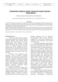 Cerita keluarga mahasiswa yang terisolasi di wuhan khawatir terjangkit virus. Pdf Intervensi Pekerja Sosial Terhadap Orang Dengan Skizofrenia