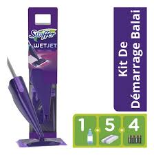 Les coussinets jetables sur la partie inférieure de la swiffer sont faites pour casser vers le haut de la saleté et le maintenir à l'intérieur de la garniture. Swiffer Wetjet Balai Set De Demarrage Colruyt