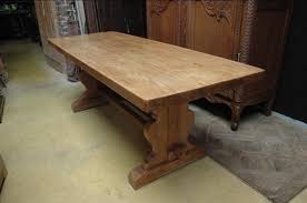 Vintage French Blonde Oak Monastery Trestle Dining Table Sold Dining Table Trestle Dining Tables Table