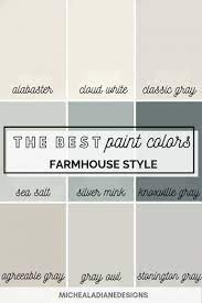 It is a creamy white without showing any signs of yellow. The Best Farmhouse Paint Colors Farmhouse Paint Colors Farmhouse Paint Colors Interior Best Paint Colors