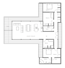 Our small house floor plans focus more on style & function than size. Contemporary Home Ch234 Modern Contemporary House Plans Container House Plans Small Modern House Plans