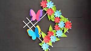 Diy How To Make Beautiful Wall Hanging With Colour Paper Youtube If you have any other.