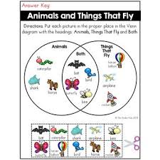 Animals And Flying Things Venn Diagram Worksheet Venn Diagram Worksheet Venn Diagram Venn Diagram Activities
