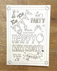 Handlettering Birthday Verjaardagskaart Ideeen Kaart Ideeen Verjaardag Zelf Kaarten Maken Verjaardag
