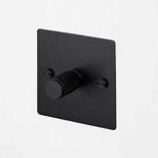 1g Dimmer Black In 2020 Black Light Switch Modern Light Switches Light Dimmer Switch