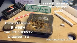 Make a crutch a.k.a the filter. How To Roll A Hash Spliff Joint Cigarette Easy Step By Step Old School Guide To Smokin Hashish Youtube