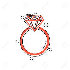 Cartoon engagement ring background illustrations & vectors. Vector Cartoon Engagement Ring With Diamond Icon In Comic Style Wedding Jewelery Ring Illustration Pictogram Romance Relationship Business Splash Effect Concept Royalty Free Cliparts Vectors And Stock Illustration Image 111717768