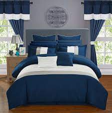 The other pieces add the charm as. Chic Home Covington 24 Piece Comforter Set Embroidered Bed In A Bag With Sheets Curtains King Grey Bedding Sets Collections Comforter Sets