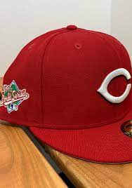 New Era Cincinnati Reds Mens Red Qt World Series Side Patch 59fifty Fitted Hat In 2021 Cincinnati Reds Hats Fitted Hats Cincinnati Reds