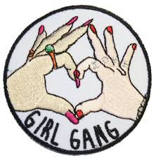 Girl Gang Patch Made With Vegan Iron On Adhesive Etsy In 2020 Girl Gang Patches Iron On Patches