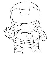 Printable coloring and activity pages are one way to keep the kids happy (or at least occupie. Cute Chibi Iron Man Coloring Page Free Printable Coloring Pages For Kids