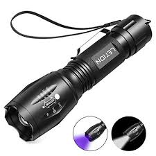 Letion Uv Flashlight Led Uv Torch 2 In 1 Uv Black Light With 500lm Highlight 4 Mode Waterproof Ipx 4 For Pet Clothing Food Fungus Detection Night Fishing T Uv Flashlight