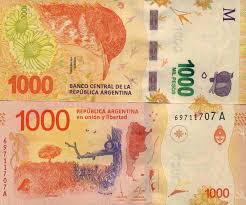 Das reicht für eine million lastenräder. Banknote Sammlung Argentinien Pk Nr 999 1000 Pesos La Maison Du Collectionneur