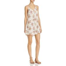 En Creme Floral Button Front Dress 62 Liked On Polyvore Featuring Dresses Floral Print Mini Dress White Dress Clothes Design Cream Floral Dress Fashion