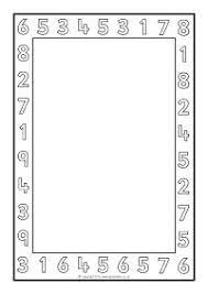 Number A4 Page Borders Black And White Sb11411 Page Borders Math Pages Border Black And White
