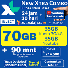 Unlimited diambil dari kata bahasa inggris yang diartikan tidak terbatas. Murah Inject Kuota Xl Combo 35gb 35gb Youtube 90 Menit Tlp All Operator 24 Jam 30hari Shopee Indonesia