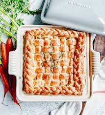 Chicken Pot Pie With A Rosemary Thyme Crust Recipe Chicken Pot Pie Recipes Pot Pie Chicken Pot