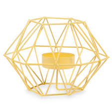 Bougeoir En Metal Jaune H 9 Cm Upblown Yellow Candelabros De Metal Metal Amarillo