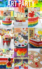 Birthday Activities For Adults Near Me 25 Fun Birthday Party Theme Ideas Fun Squared Art Birthday Party Art Birthday Art Themed Party