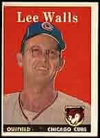 Amazon.com: 1958 Topps # 66 Lee Walls Chicago Cubs (Baseball Card) VG Cubs  : Collectibles & Fine Art