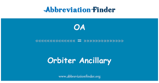 Meaning of ancillary in english. Oa Definition Orbiter Ancillary Abbreviation Finder
