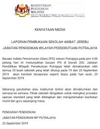 Sekolah rendah yang akan dibuat verifikasi. Semua Sekolah Di Putrajaya Dibuka Semula Pada 23 September 2019 Layanlah Berita Terkini Tips Berguna Maklumat