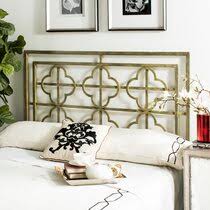 The arched shape features straight spindles and a curved center detail. Metal Silver Headboards You Ll Love In 2021 Wayfair