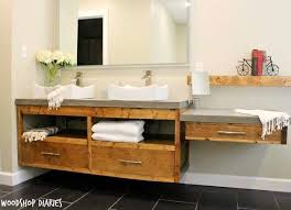 Make Your Own Vanity 12 Inventive Bathroom Rehabs Floating Bathroom Vanities Floating Vanity Bathroom Vanity