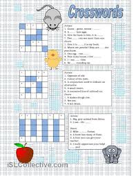 Press make my crossword puzzle! to generate a crossword puzzle using as many of the clues as possible. Easy Crosswords For Beginners Crossword English Activities Activities