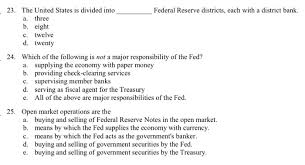 The federal reserve's board of governors requires that banks keep extra funds on hand each night, with the amount normally depending on a firm's total deposits. Federal Reserve Districts Each With A District Bank Chegg Com