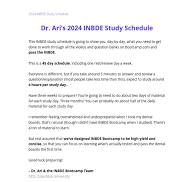 2024 INBDE Study Schedule Guide | PDF