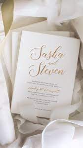 Gold Foil And Letterpress Wedding Invitation Letterpress Wedding Invitations Popular Wedding Invitations Gold Letterpress Wedding Invitations