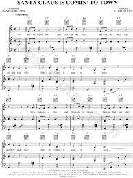 Bing Crosby Santa Claus Is Comin To Town Sheet Music In C Major Transposable Download Print Sku Mn0048049