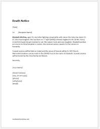 Dearest friend, you have been dead for over two years now. Death Notice Templates For Ms Word Word Excel Templates