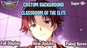 Then, you can fast customize a logo. Background Mobile Legends Anime Classroom Of Elite No Logo Ml Profil Lobby Analog Full Hd Youtube