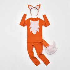 Little pilot wanted to be an orange fox (his favourite colour). No Sew Diy Fox Kids Costume Primary Com